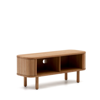 Mailen 2-door TV cabinet in ash veneer with finish