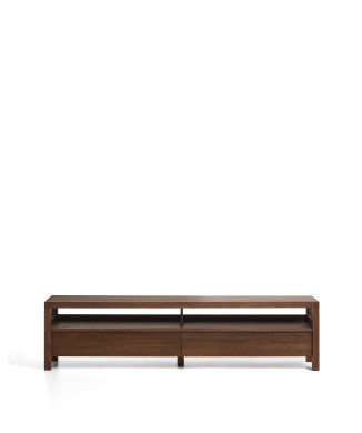 Norani TV stand in solid wood and acacia veneer 200 x 50 cm