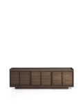 Onix TV cabinet in walnut veneer with dark finish 150 x 47 cm FSC Mix Credit