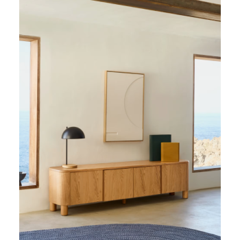 Salaya TV stand in ash plywood THE SHAPE