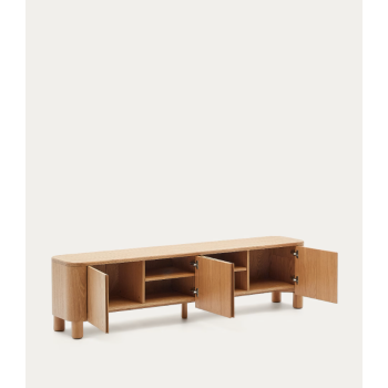 Salaya TV stand in ash plywood THE SHAPE