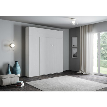 Mod.Kentaro 1 and a half queen size bed 120 - Kentaro 1 and a half queen size foldaway bed 120 with white ash furniture