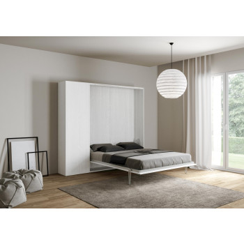 Mod. Kentaro Francese 140 - Kentaro 140 foldaway double bed with white ash column