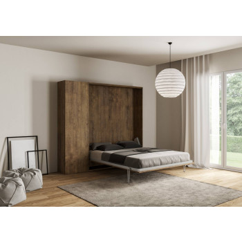 Mod. Kentaro Francese 140 - Kentaro 140 foldaway double bed with white ash column
