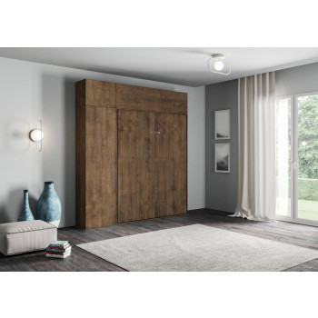 Mod.Kentaro Matrimoniale 160 - 160 Kentaro foldaway double bed with white ash furniture