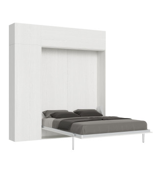 Mod.Kentaro Matrimoniale 160 - 160 Kentaro foldaway double bed with white ash furniture