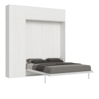Mod.Kentaro Matrimoniale 160 - 160 Kentaro foldaway double bed with white ash furniture