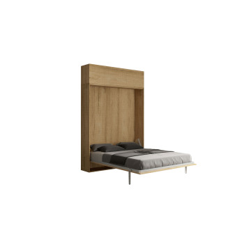 Mod.Kentaro Matrimoniale 160 - 160 Kentaro foldaway double bed with white ash wall unit
