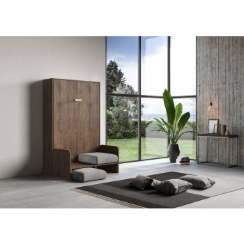 Mod.Kentaro Sofà 1/2 - 120cm vertical foldaway queen-size bed Kentaro Sofà White Ash