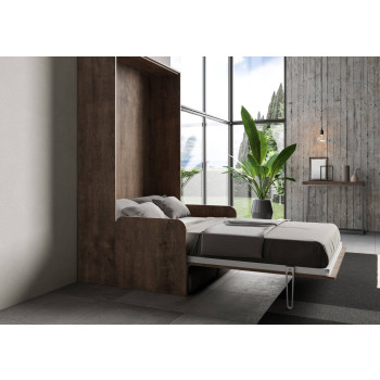 Mod.Kentaro Sofà 1/2 - 120cm vertical foldaway queen-size bed Kentaro Sofà White Ash