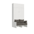 120cm vertical Kentaro Sofà wall bed with vasistas wall unit 