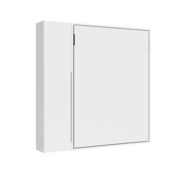 Mod. Versia double bed 160 with 1 door wardrobe left-right - 160 Versia foldaway double bed with 1 door wardrobe left clay