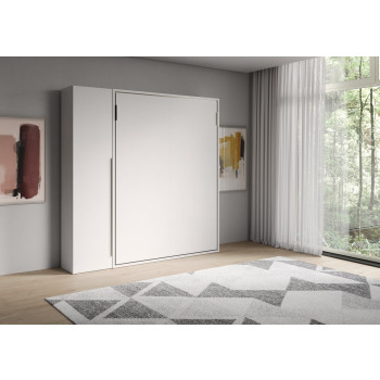 Mod. Versia double bed 160 with 1 door wardrobe left-right - 160 Versia foldaway double bed with 1 door wardrobe left clay