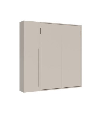 Mod. Versia double bed 160 with 1 door wardrobe left-right - 160 Versia foldaway double bed with 1 door wardrobe left clay