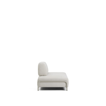 Compo 2-seater module in ecru chenille with beige metal structure 200 cm FSC Mix Credit