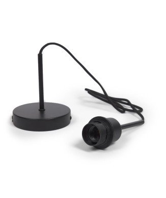 Fulvia ceiling lamp frame made of metal with black finish