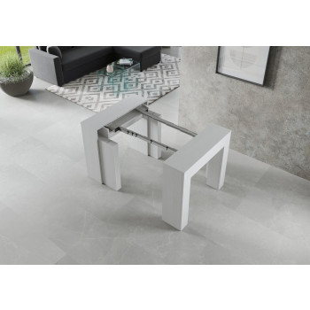 New Consolle Extra - Extendable console table 90x49/307 cm Extra white ash with internal extensions