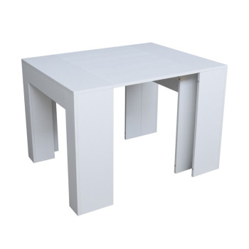 New Consolle Extra - Extendable console table 90x49/307 cm Extra white ash with internal extensions