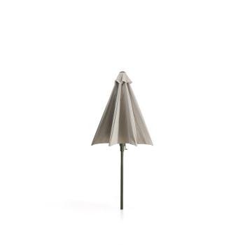 Milna beige central pole umbrella with steel frame