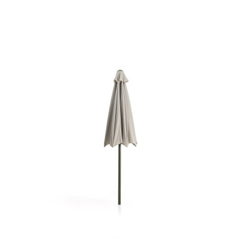 Milna beige central pole umbrella with steel frame