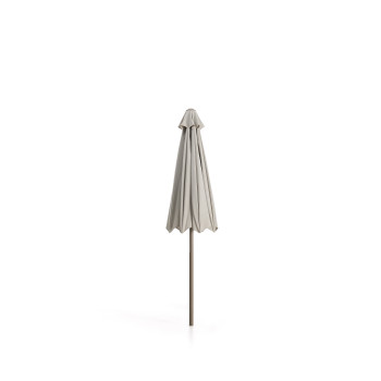 Milna beige central pole umbrella with steel frame