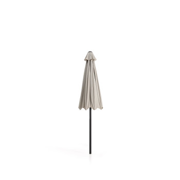 Milna beige central pole umbrella with steel frame