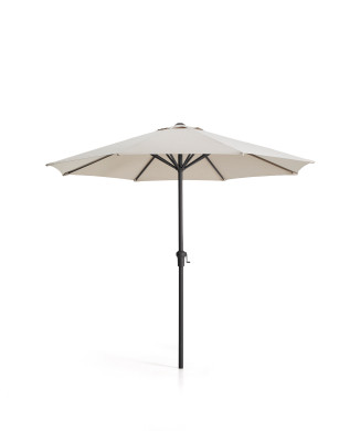 Milna beige central pole umbrella with steel frame