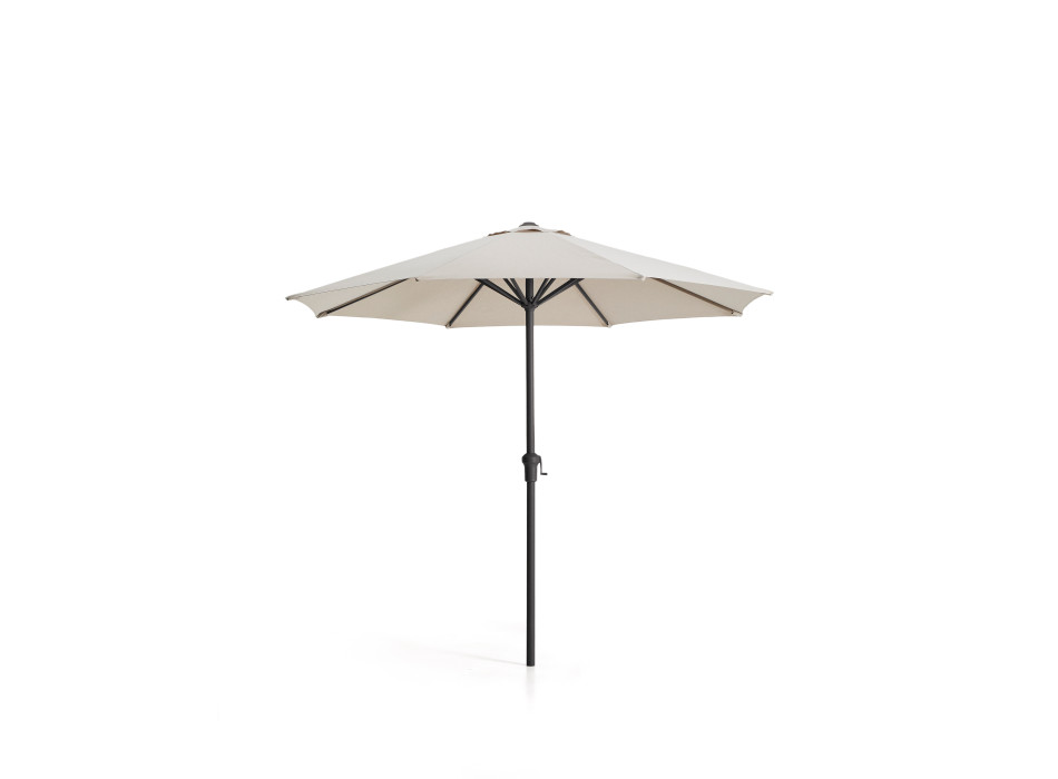 Milna beige central pole umbrella with steel frame
