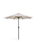 Milna beige central pole umbrella with steel frame