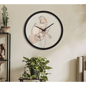 FLOWER WALL CLOCK -B-