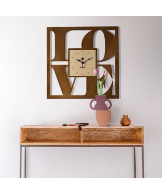 LOVE Arts and Crafts Designer Wall Clock