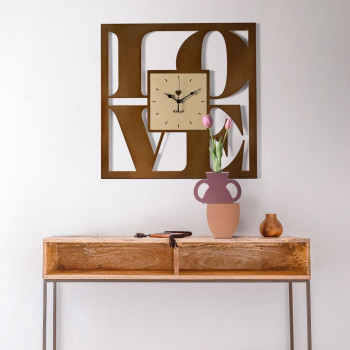 LOVE Arts and Crafts Designer Wall Clock