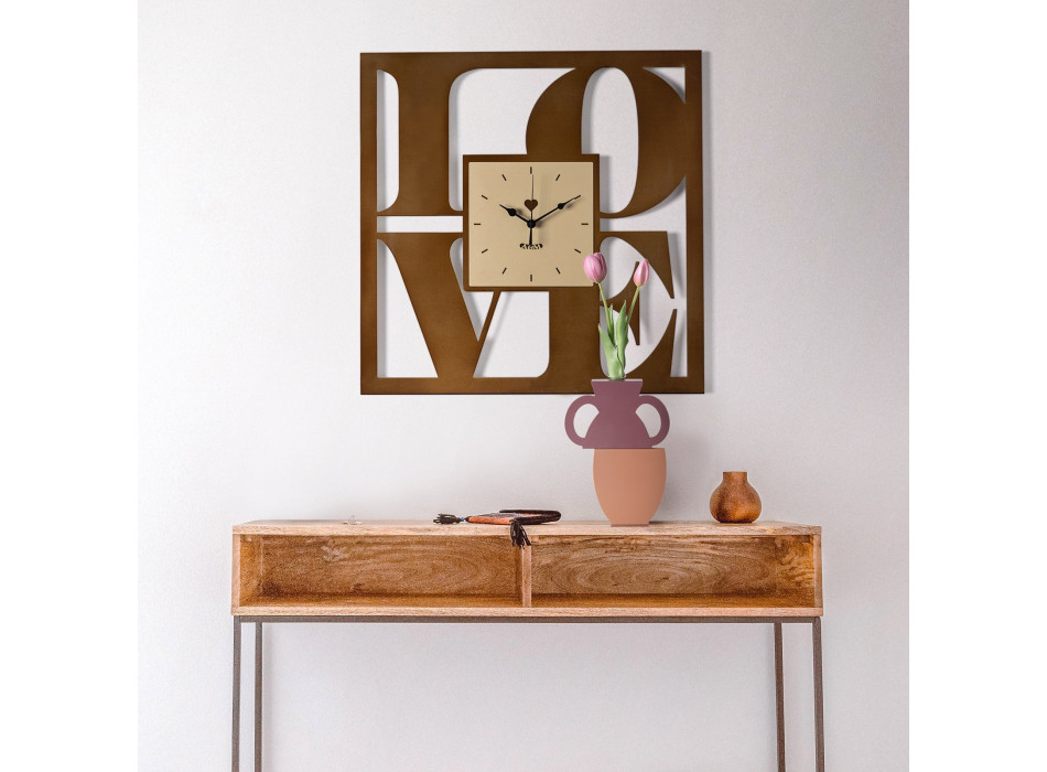 LOVE Arts and Crafts Designer Wall Clock