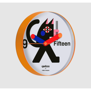 QEEBOO Black Cat Wall Clock