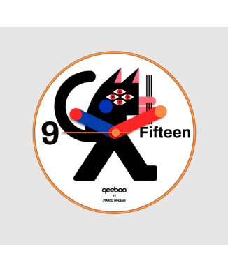 QEEBOO Black Cat Wall Clock