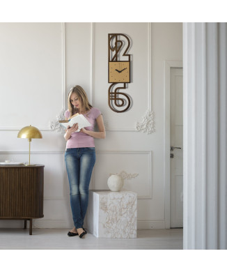 NEVILLE 5123 Arts & Crafts Minimalist Wall Clock