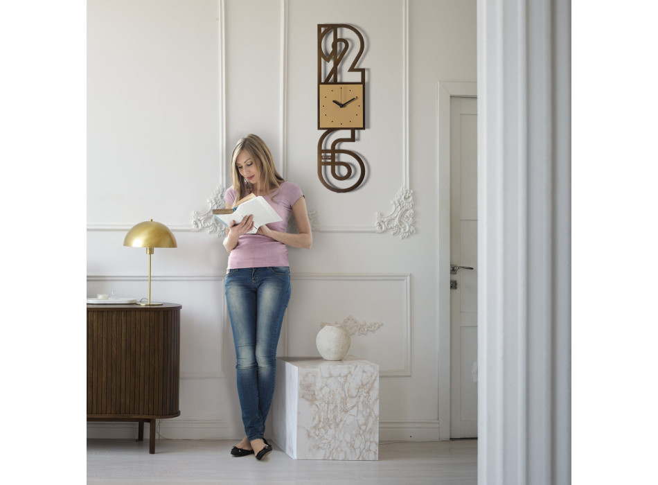 NEVILLE 5123 Arts & Crafts Minimalist Wall Clock