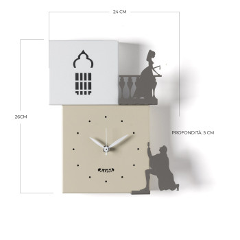 Romeo and Juliet Wall Clock 5092 Arts and Crafts