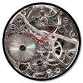 Clock FRAMED GEARS GTO6592 PINTDECOR