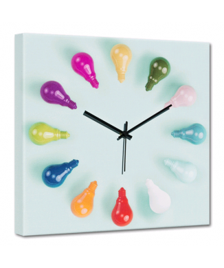 Clock COLORED BULBS G4620 PINTDECOR