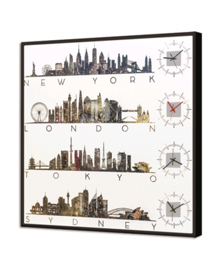 LUMINOUS clock CITIES OF THE WORLD GL3546 PINTDECOR