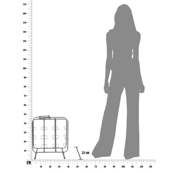 P/BOTTLES SQUARE RACK (9 PLACES)