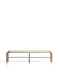 Alipa bench in solid acacia wood and rope