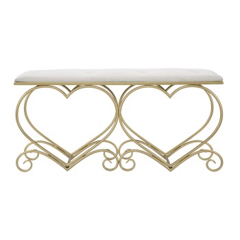 HEART CREAM BENCH