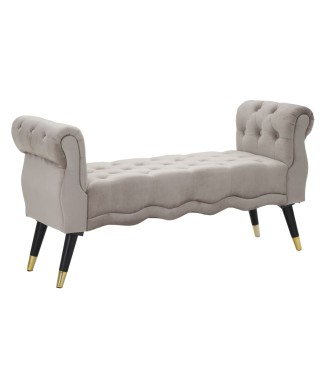 PARIS GREY/GOLD BENCH