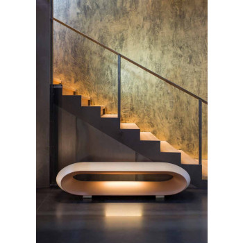 LOOP BENCH WITH LED LIGHT SERRALUNGA