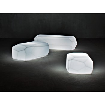 METEOR SMALL BENCH WITH SERRALUNGA LIGHT