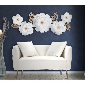 WHITE DECOR WALL PANEL 158X9X60