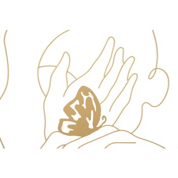 HANDS ON FACE IRON PANEL