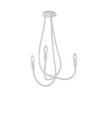 LOVER WHITE CEILING LIGHT 3XE14 15X15X100CM